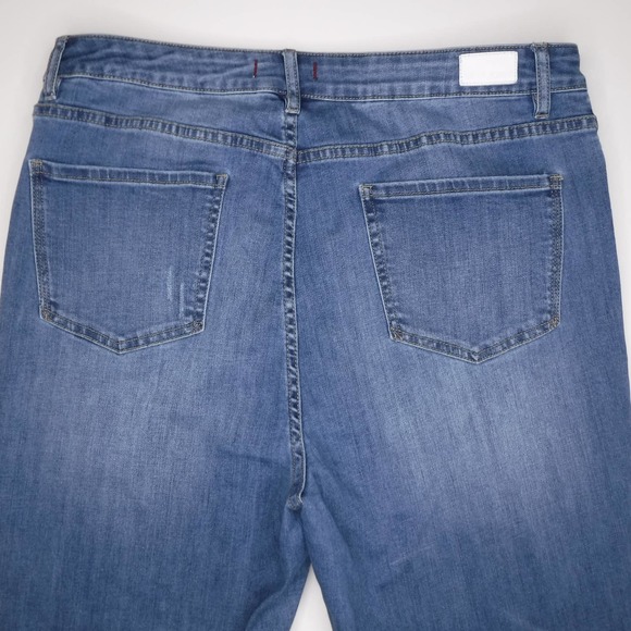 DEAR JOHN DENIM Size‎ 32 High Rise Ankle Jeans Frayed Hems - Picture 6 of 10
